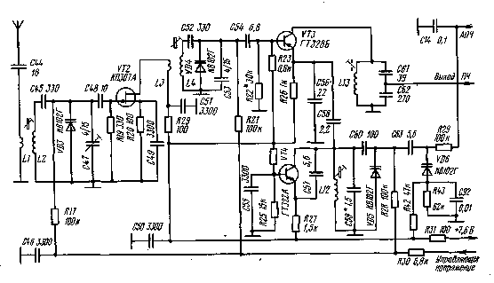 Схема укв блоков. А-373б радиоприемник схема. Блок УКВ 2-1с схема. УКВ блок УКВ-2-01с схема. УКВ-1-2с схема.
