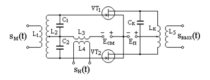 Амплитудный модулятор схема