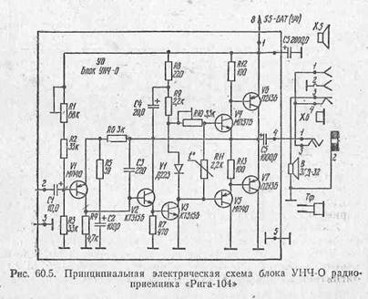 Радиоприемник рига 104 схема принципиальная