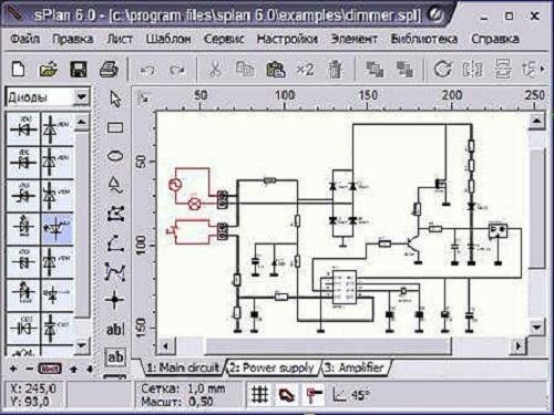 Splan rus. SPLAN библиотеки электрика. Печатная плата в SPLAN. Программа вычерчивания электронных схем. Программа для электриков SPLAN.