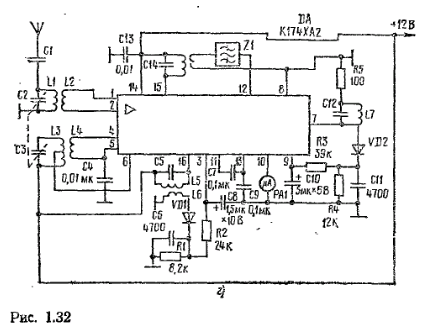 Трансивер на к174ха2 схема