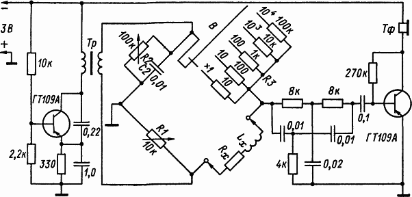 Схема измерителя индуктивности