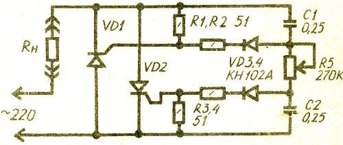 Латр 1м 220в 9а схема подключения. Простой электронный ЛАТР схема.