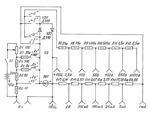 Схема авометра тт 1